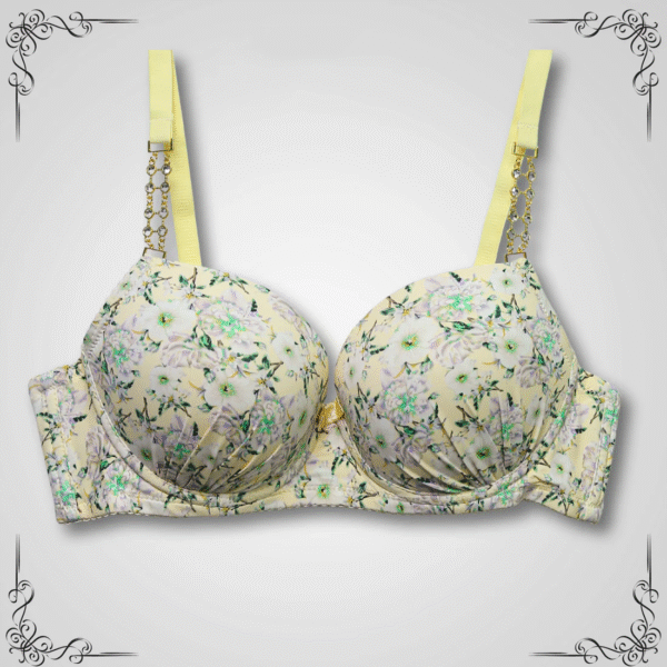 Floral Printed Seamless Single Padded Bra