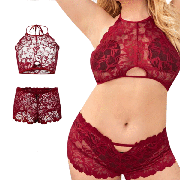 Premium Floral Net Lingerie (Branded)