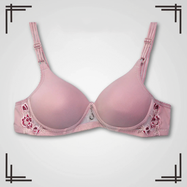 Side Floral Net Paded Bra