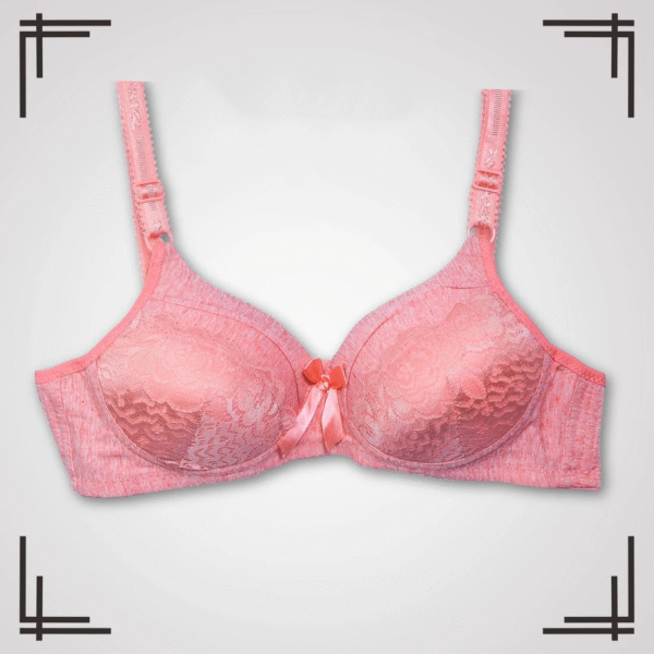 Thin Pad Floral Net Bra