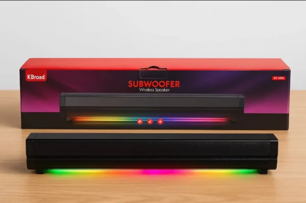 KBROAD KTS-1965 Wireless Bluetooth Subwoofer Sound Bar Speaker with RGB Lights