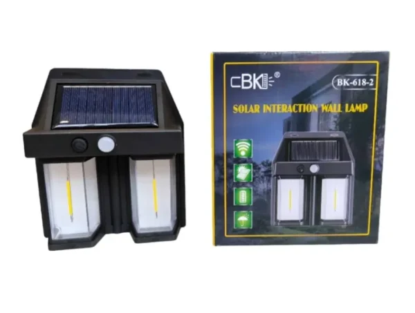Solar Warm Light with Motion Sensor 2 Bulbs - BK-618-2